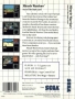 Sega  Master System&nbsp; - &nbsp;Miracle Warriors (Back)